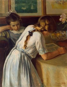 L. Find, Two Sisters by Ludvig Find